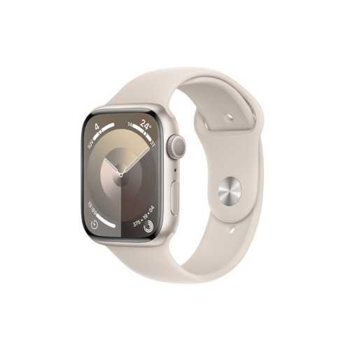 Apple Watch S9 GPS Aluminio Blanco Estrella 45mm Correa Deportiva Blanco Estrella Talla M/L