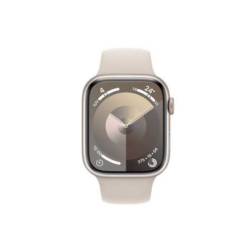 Apple Watch S9 GPS Aluminio Blanco Estrella 45mm Correa Deportiva Blanco Estrella Talla M/L