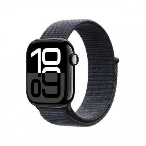 Apple Watch S10 GPS + Cellular 42mm aluminio Jet Black banda Ink Sport Loop